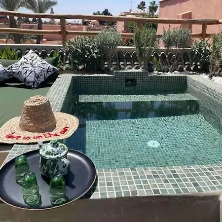 Riad Ptit Kech, Bassin Terrasse - Petits Dejeuners Marrakesh Exterior photo